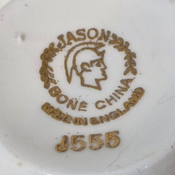 Vintage Jason England Teacup and Saucer Bone China Roses J555 - Picture 3 of 4